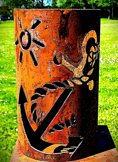 Windlicht Anker Tau, Sonne ( Grömitz )