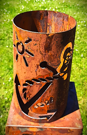 Windlicht Anker Tau, Sonne ( Grömitz )