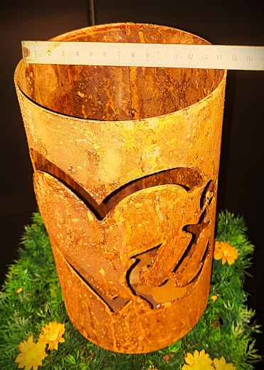 Windlicht Anker im Herz