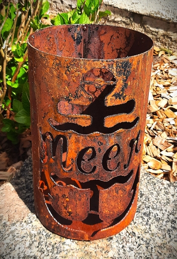 Windlicht Meer im Anker