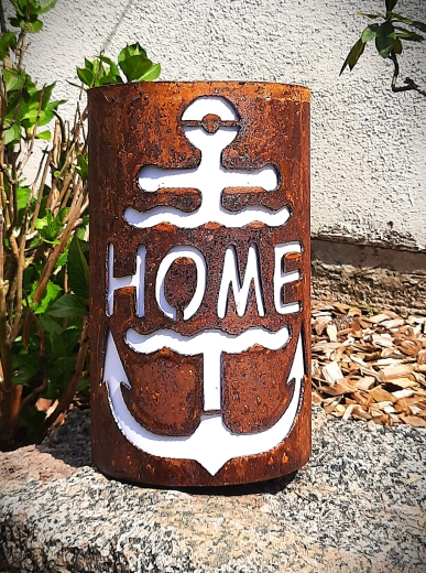 Windlicht Home im Anker