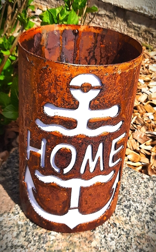 Windlicht Home im Anker