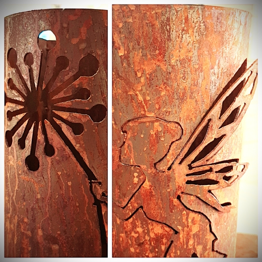 Windlicht Fee mit Pusteblume