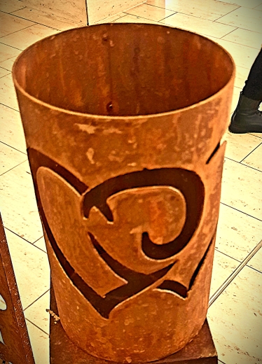 Windlicht verschlungene Herzen