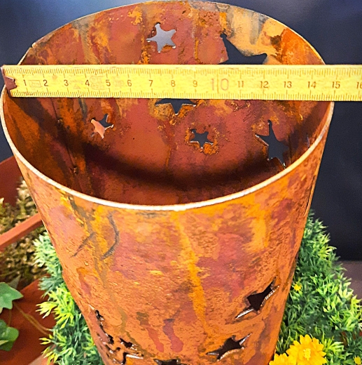 Windlicht Engel mit Sternen