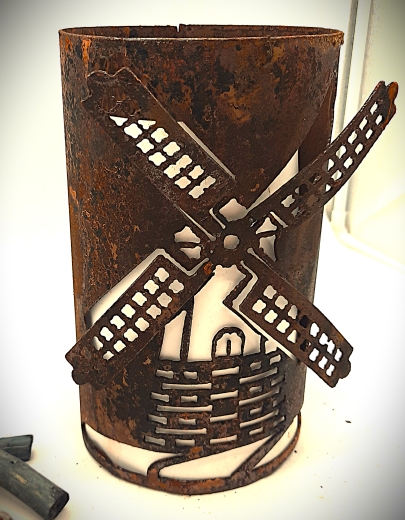 Windlicht Windmühle 3D