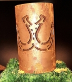 Windlicht 2 Hufeisen ( zusammen )