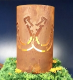 Windlicht 2 Hufeisen ( zusammen )