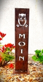 Schild klein Moin Eule