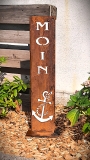 Schild klein Moin Anker Tau