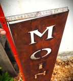 Schild Moin Leuchtturm Welle