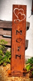 Schild Moin O= Herzen mit Herzen