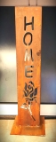Schild Home Rose am Stiel