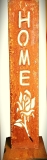 Schild Home Rose am Stiel