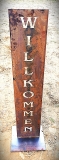 Schild Willkommen