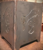 Feuerkorb Springpferd / Brandzeichen