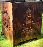 Feuerkorb Leuchtturm Welle / Kompass