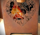 Feuerkorb Lebensbaum Herz