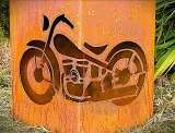 30x30 Säule Biker Motorrad