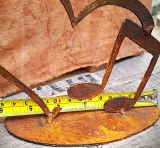 Auf Platte Note im Herz