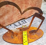 Auf Platte Note im Herz