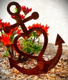 Anker, Glaube, Liebe, Hoffnung ( Astra-anker) - Gartenstecker