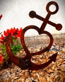 Anker, Glaube, Liebe, Hoffnung ( Astra-anker) - Gartenstecker