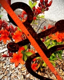 Anker, Glaube, Liebe, Hoffnung ( Astra-anker) - Gartenstecker