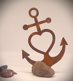 Anker, Glaube, Liebe, Hoffnung ( Astra-Anker) M auf Stein