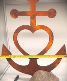 Anker, Glaube, Liebe, Hoffnung ( Astra-Anker) XL auf Stein