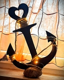 Anker Herz oben M auf Stein