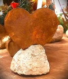 Herz mittel auf Stein