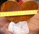 Herz mittel auf Stein