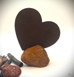 Herz groß auf Stein