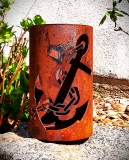 Windlicht Anker Kette