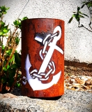 Windlicht Anker Kette