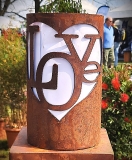 Windlicht Love im Herz