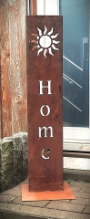 Schild Home Sonne
