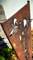 Schild Willommen Schmetterling 3D