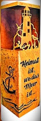 Heimat ist, wo dass Meer ist... Leuchtturm Anker