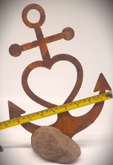 Anker, Glaube, Liebe, Hoffnung ( Astra-Anker) M auf Stein