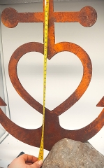 Anker, Glaube, Liebe, Hoffnung ( Astra-Anker) XL auf Stein