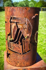 Windlicht Herzlinie-Standkorb