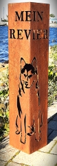 Säule Mein Revier Husky