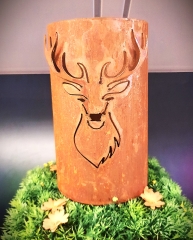 Windlicht Hirschkopf 3D Geweih