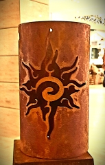 Windlicht Flammen Sonne