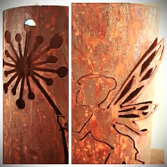 Windlicht Fee mit Pusteblume