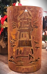 Windlicht Leuchtturm Welle